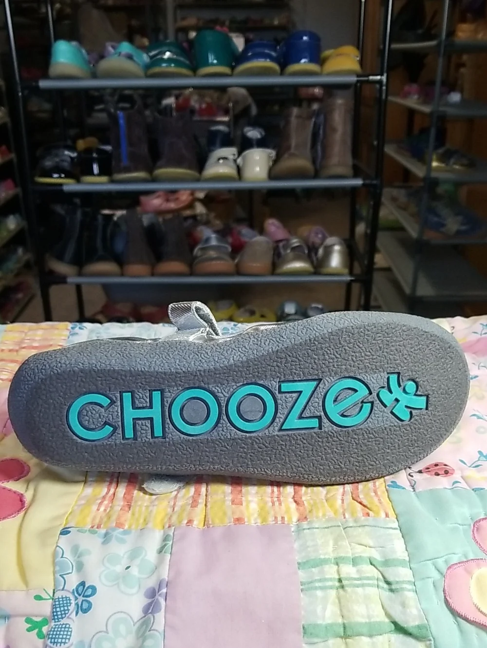 Chooze Silver Glitter Mary Jane Shoes Size 6 NWT But Imperfect Please See Photos